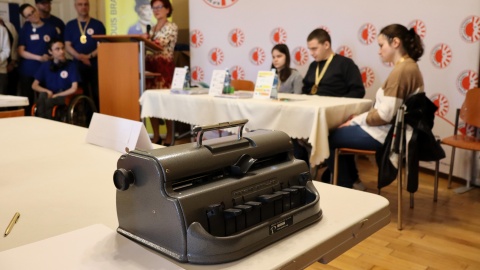 Do Bydgoszczy przyjechali uczniowie z 10 szkół podstawowych z całej Polski. Brali udział w konkursie „Kodowanie brajlem"/fot. Tatiana Adonis