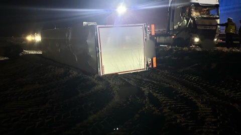 Wypadek na DK 10 w Emilianowie/Fot. OSP Brzoza, Facebook