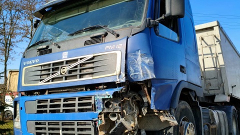 Wypadek w gminie Chełmża/Fot. Michał Fic, KM PSP Toruń, Facebook