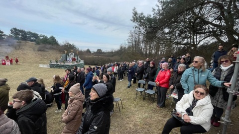 Inscenizacja scen nawiązujących do męki Jezusa Chrystusa w Fordonie. / Fot. Natasza Trzebuchowska