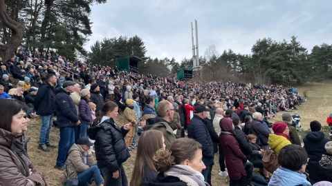 Inscenizacja scen nawiązujących do męki Jezusa Chrystusa w Fordonie. / Fot. Natasza Trzebuchowska