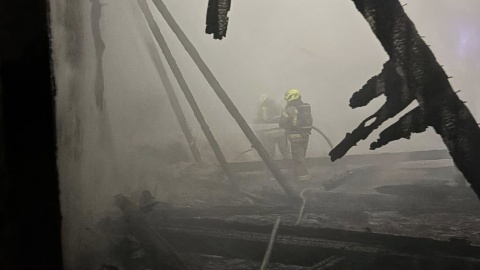 Pożar w Jarantowicach/fot. OSP Choceń