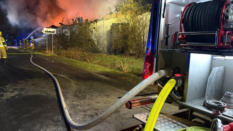 Pożar w Jarantowicach/fot. OSP Choceń