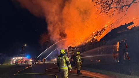 Pożar w Jarantowicach/fot. OSP Choceń