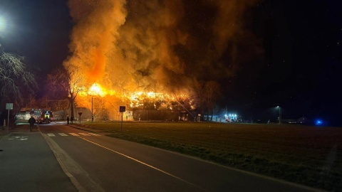 Pożar w Jarantowicach/fot. OSP Choceń