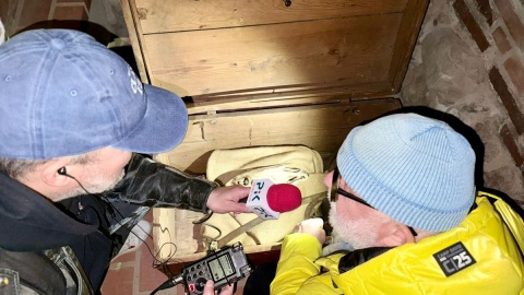 Wykopano skrzynię, w której znajdowały się m.in. szczątki konia z legendy/fot. Izabela Langner