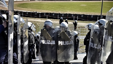 Bydgoscy policjanci zorganizowali praktyczne szkolenie na terenie Stadionu Miejskiego przy ul. Sportowej 2 w Bydgoszczy/Fot. KWP w Bydgoszczy