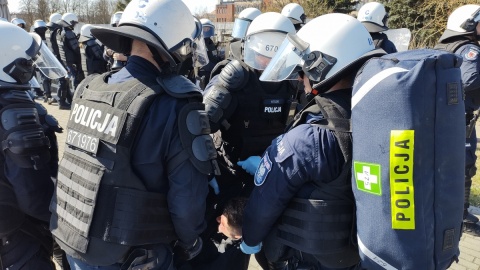 Bydgoscy policjanci zorganizowali praktyczne szkolenie na terenie Stadionu Miejskiego przy ul. Sportowej 2 w Bydgoszczy/Fot. KWP w Bydgoszczy