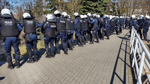 Bydgoscy policjanci zorganizowali praktyczne szkolenie na terenie Stadionu Miejskiego przy ul. Sportowej 2 w Bydgoszczy/Fot. KWP w Bydgoszczy