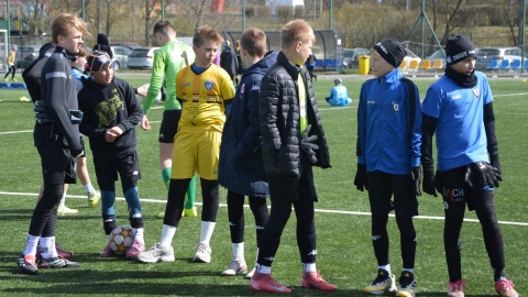 Turniej był okazją dla młodych adeptów na piłkarską rywalizację/fot. Patryk Głowacki