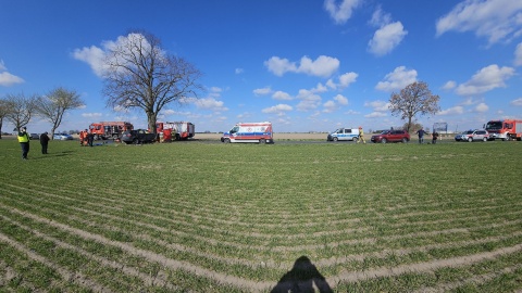 Do śmiertelnego wypadku doszło w miejscowości Witowo-Kolonia w powiecie radziejowskim. / Fot. KP PSP w Radziejowie