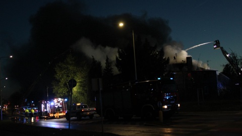 Działania strażaków trwają/fot. KM PSP Bydgoszcz