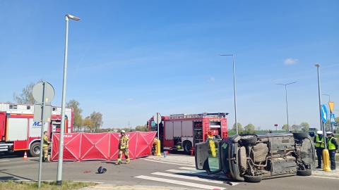 Motocyklista zginął w wypadku na DK62/fot. nadesłane
