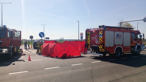 Motocyklista zginął w wypadku na DK62/fot. nadesłane