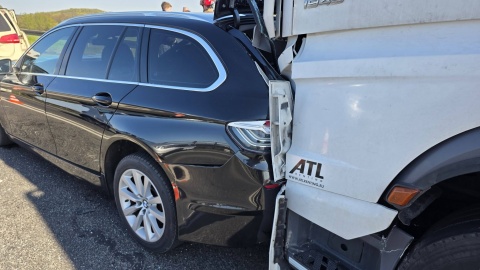 Wypadek w Grudziądzu. Zderzyło się pięć pojazdów/fot. Komenda Miejska Państwowej Straży Pożarnej w Grudziądzu