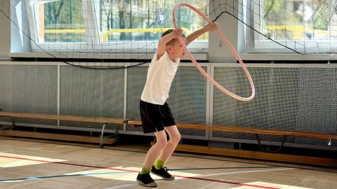 Prawie 250 najmłodszych uczniów Szkoły Podstawowej nr 14 w Bydgoszczy bierze udział w wyjątkowej olimpiadzie sportowej/fot. Izabela Langner