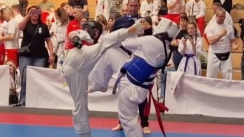 Stanisław Łukowski z podbydgoskiego Tryszczyna zdobył brązowy medal na 37. Mistrzostwach Europy w Karate Kyokushinkai/Fot. archiwum rodzinne