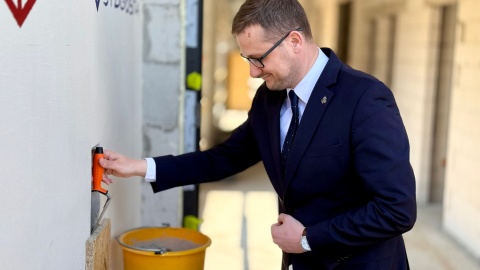 Kamień węgielny pod przyszłe Centrum Hodowli i Uprawy Roślin Politechniki Bydgoskiej został wmurowany na terenie kampusu Politechniki Bydgoskiej/fot. Izabela Langner