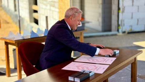 Kamień węgielny pod przyszłe Centrum Hodowli i Uprawy Roślin Politechniki Bydgoskiej został wmurowany na terenie kampusu Politechniki Bydgoskiej/fot. Izabela Langner