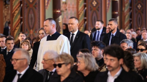 Ostatnie pożegnanie posła Łukasza Litewki w Sosnowcu/Fot. PAP/Jarek Praszkiewicz