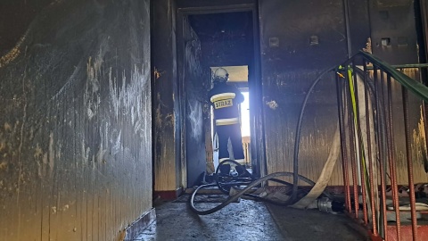 W budynku wielorodzinnym w Markowicach/fot. OSP Strzelno