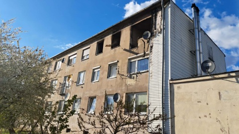W budynku wielorodzinnym w Markowicach/fot. OSP Strzelno
