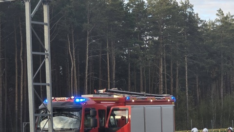 Wypadek na trasie S5 pod Bydgoszczą/Fot. OSP Wtelno
