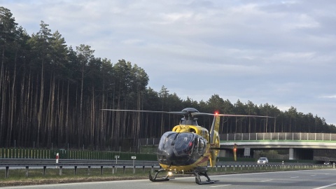 Wypadek na trasie S5 pod Bydgoszczą/Fot. OSP Wtelno