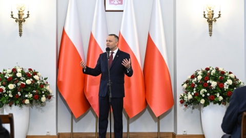 W dniu Polonii oraz flagi Rzeczypospolitej Polskiej, prezydent wręcza nominacje generalskie/ Fot. PAP/Radek Pietruszka
