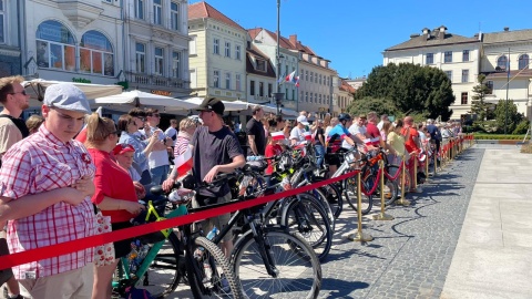 Dzień Flagi Rzeczypospolitej Polskiej, uroczystości na Starym Rynku w Bydgoszczy/Fot. Natasza Trzebuchowska