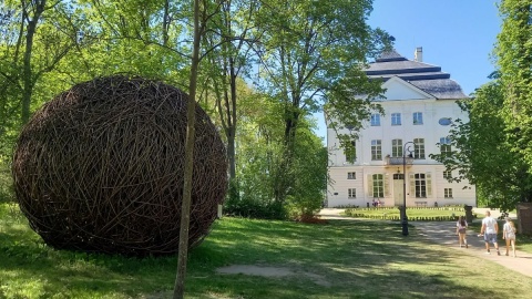 Kolejna wiklinowa rzeźba stanie w parku w Ostromecku/Fot. Tatiana Adonis