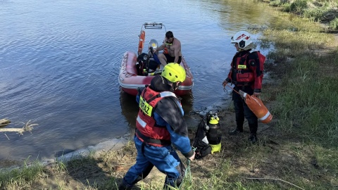 Akcja poszukiwawcza nad Wisłą w Solcu Kujawski zaczęła się w niedzielę o godz. 15:27/fot. OSP Solec Kujawski