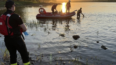 Akcja poszukiwawcza nad Wisłą w Solcu Kujawski zaczęła się w niedzielę o godz. 15:27/fot. OSP Solec Kujawski