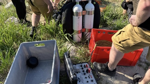 Akcja poszukiwawcza nad Wisłą w Solcu Kujawski zaczęła się w niedzielę o godz. 15:27/fot. OSP Solec Kujawski