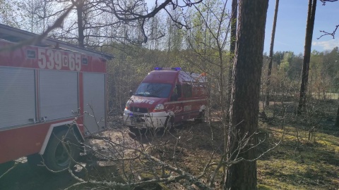 Pożar lasu w powiecie tucholskim/fot. Ochotnicza Straż Pożarna w Jeziorkach