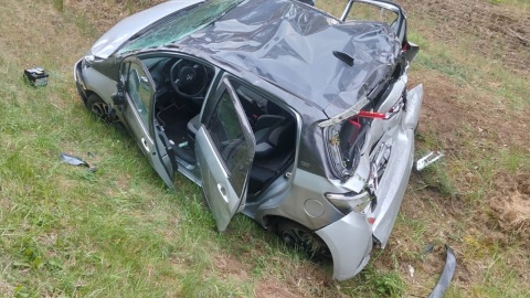 Wypadek na trasie wylotowej z Bydgoszczy w kierunku Inowrocławia/fot. OSP Nowa Wieś Wielka/Facebook