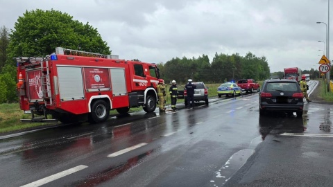 Wypadek w Białym Borze koło Grudziądza/fot. PSP Grudziądz