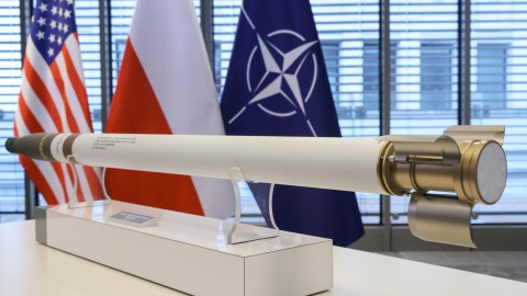 Rakieta Hydra 70 mm zaprezentowana w siedzibie PGZ w Warszawie/fot. PAP/Paweł Supernak