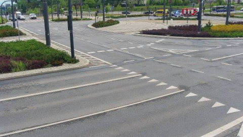 Utrudnienia na rondzie Kujawskim w Bydgoszczy/fot. ITS