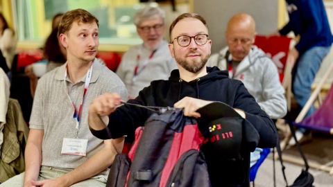 Od lewej: Krzysztof Polasik (PR Poznań) i Jakub Tarka (Program Drugi PR Warszawa)/fot. Izabela Langner