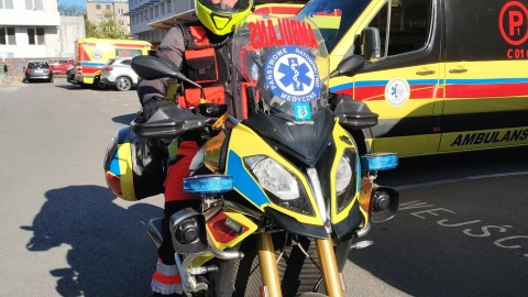 Motoambulans Wojewódzkiej Stacji Pogotowia Ratunkowego w Bydgoszczy/fot. Wojewódzka Stacja Pogotowia Ratunkowego w Bydgoszczy/Facebook