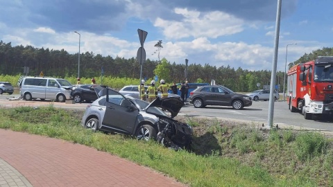 Karambol w Białych Błotach/fot. Heron15 Pomoc Drogowa Bydgoszcz 24h Andruszczenko Krystian/Facebook