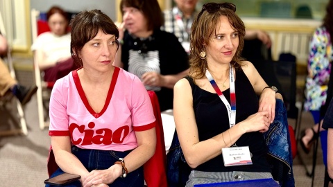Od lewej: Magdalena Galas-Klusek i Marlena Płaska z Polskiego Radia Kielce/fot. Izabela Langner