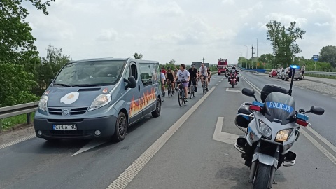 Przejazd Łatwoganga przez województwo kujawsko-pomorskie zabezpieczała policja. / Fot. KWP w Bydgoszczy