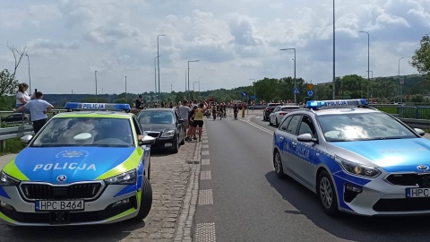 Przejazd Łatwoganga przez województwo kujawsko-pomorskie zabezpieczała policja. / Fot. KWP w Bydgoszczy