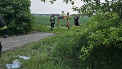 Śmiertelny wypadek na trasie Toruń - Lipno/Fot. OSP KSRG Szembekowo