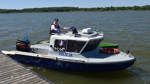 Chemikalia w jeziorze Gopło? Służby ćwiczyły w Połajewie/fot. KPP w Radziejowie