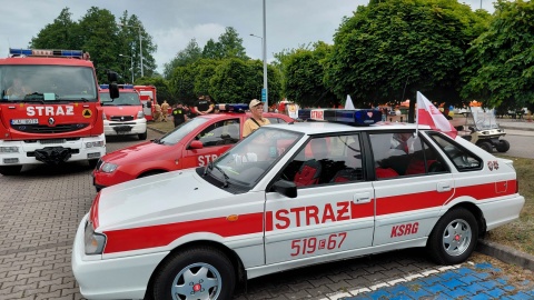 Do Ciechocinka przyjechali strażacy z 81 jednostek, w sumie - ponad 90 wozów/Fot. Radosław Jagieła