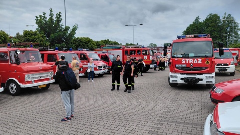 Do Ciechocinka przyjechali strażacy z 81 jednostek, w sumie - ponad 90 wozów/Fot. Radosław Jagieła