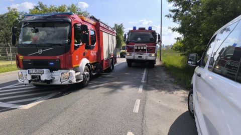 Do groźnego zdarzenia doszło w Latkowie w powiecie inowrocławskim/ Fot. OSP Jacewo